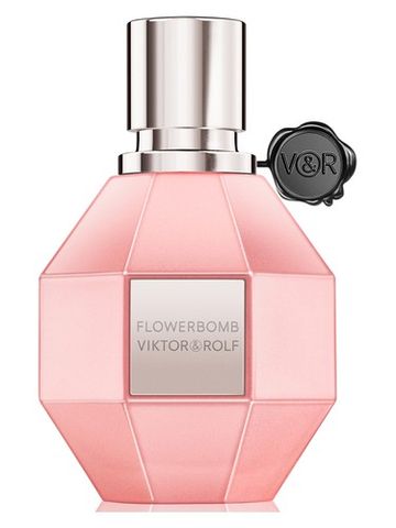Viktor Rolf Flowerbomb Pearly Coral Pink Limited Edition fragrance bottle