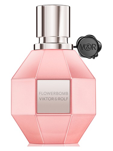 Viktor Rolf Flowerbomb Pearly Coral Pink Limited Edition fragrance bottle