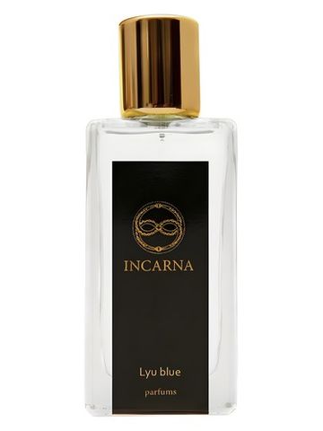 Incarna parfums Lyu blue fragrance bottle