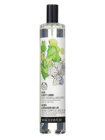 The Body Shop Aloe & Soft Linen fragrance bottle