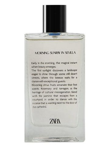 Zara Morning Sunray In Sevilla fragrance bottle