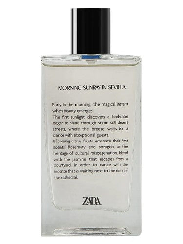 Zara Morning Sunray In Sevilla fragrance bottle