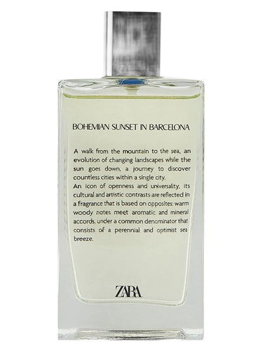 Zara Bohemian Sunset In Barcelona fragrance bottle