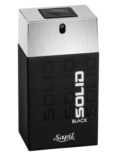 Sapil Solid Black For Men fragrance bottle