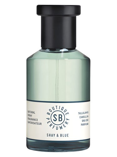 Shay Blue London Tallulahs Camellia fragrance bottle