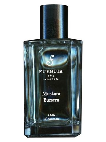 Fueguia 1833 Muskara Bursera fragrance bottle
