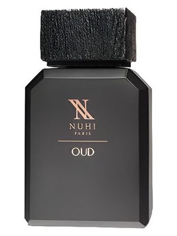 NUHI Oud fragrance bottle
