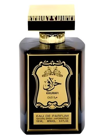 Lattafa Perfumes Khurafi Oud fragrance bottle