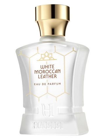 Habibi NY White Moroccan Leather fragrance bottle
