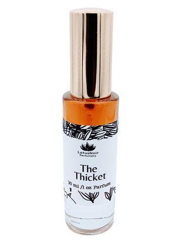 Lotus Noir Perfumery The Thicket fragrance bottle