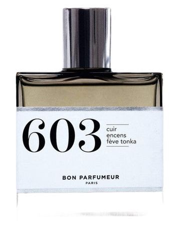Bon Parfumeur 603 cuir, encens, fève tonka fragrance bottle