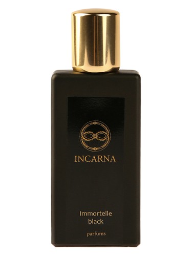 Incarna parfums Immortelle black fragrance bottle