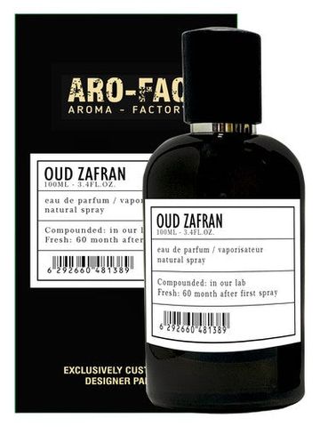 DHAMMA PERFUMES Arofac Oud Zafran fragrance bottle