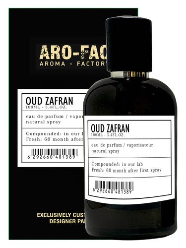 DHAMMA PERFUMES Arofac Oud Zafran fragrance bottle