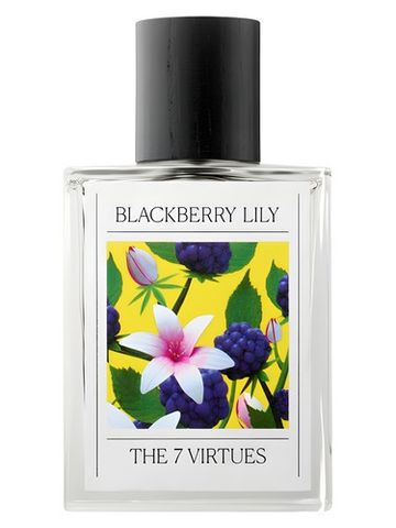 The 7 Virtues Blackberry Lily fragrance bottle