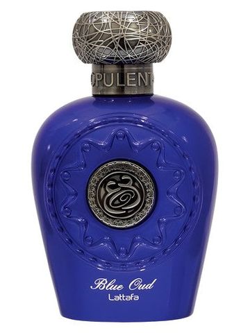 Lattafa Perfumes Blue Oud fragrance bottle