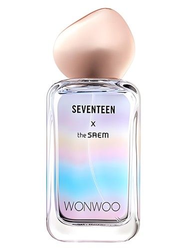 The SAEM Seventeen X Wonwoo fragrance bottle