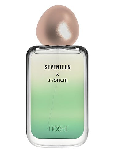 The SAEM Seventeen X Hoshi fragrance bottle