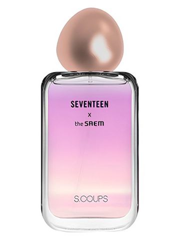 The SAEM Seventeen X S.Coup's fragrance bottle
