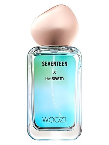 The SAEM Seventeen X Woozi fragrance bottle