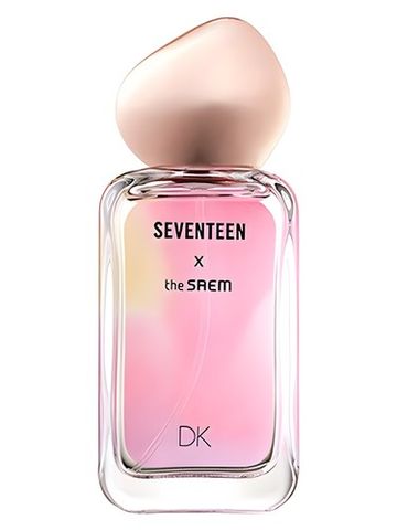 The SAEM Seventeen X DK fragrance bottle