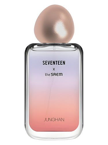 The SAEM Seventeen X Junghan fragrance bottle