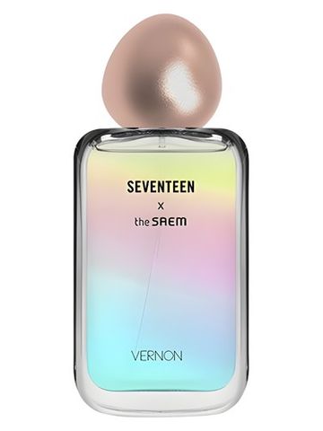 The SAEM Seventeen X Vernon fragrance bottle