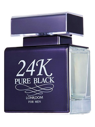 Lonkoom Parfum 24K Pure Black fragrance bottle