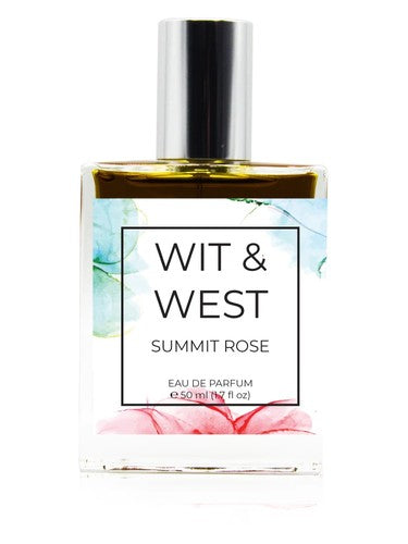 Wit & West Summit Rose fragrance bottle