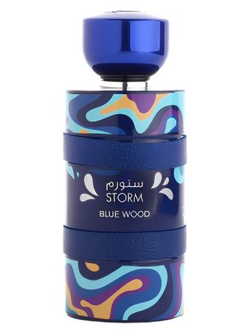 Aldakheel Oud Storm Blu Wood fragrance bottle