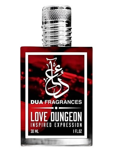 The Dua Brand Love Dungeon fragrance bottle