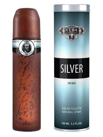 Cuba Paris Cuba Silver fragrance bottle
