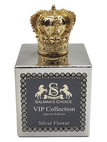 M Micallef Silver Flower fragrance bottle