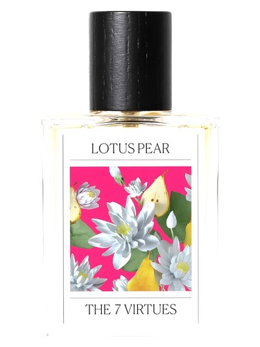 The 7 Virtues Lotus Pear fragrance bottle