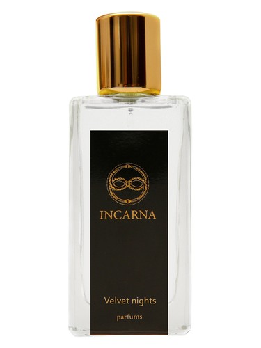 Incarna parfums Velvet nights fragrance bottle