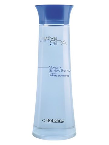 O Boticario Nativa SPA Violet + White Sandal fragrance bottle