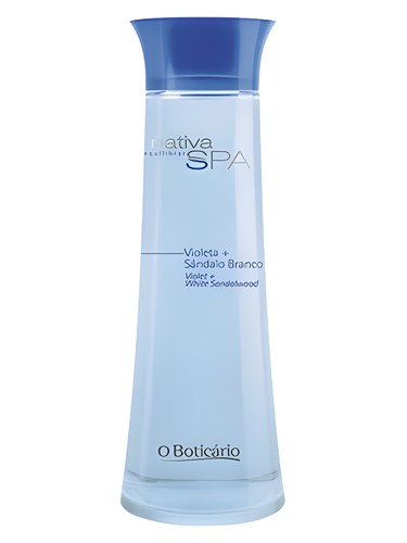 O Boticario Nativa SPA Violet + White Sandal fragrance bottle