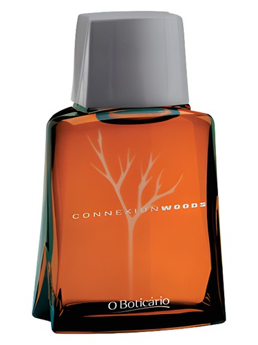 O Boticario Connexion Woods fragrance bottle
