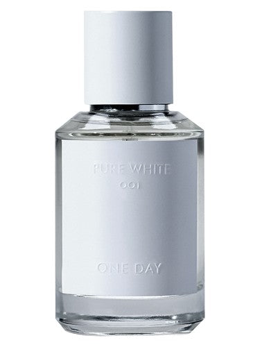 One Day 001 Pure White fragrance bottle