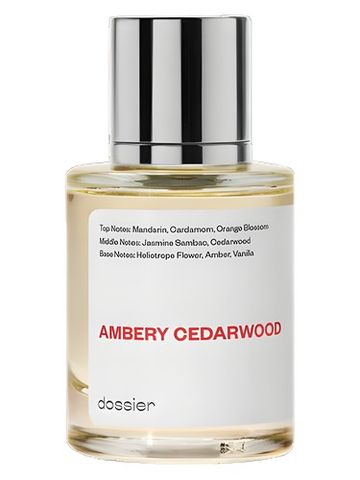 Dossier Ambery Cedarwood fragrance bottle