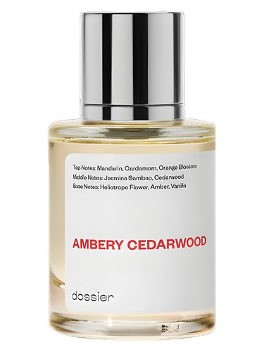 Dossier Ambery Cedarwood fragrance bottle