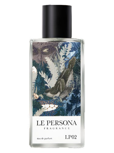 Le Persona LP02 Peacock Feather fragrance bottle