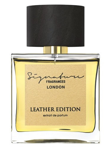 Signature Fragrances Leather Edition fragrance bottle