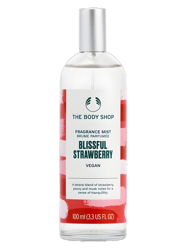 The Body Shop Blissful Strawberry fragrance bottle