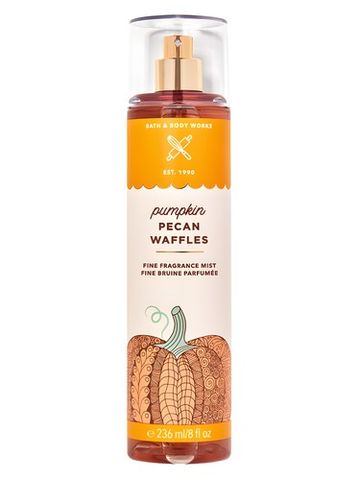 Bath & Body Works Pumpkin Pecan Waffles fragrance bottle