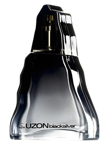 Jequiti Uzon Black Silver fragrance bottle