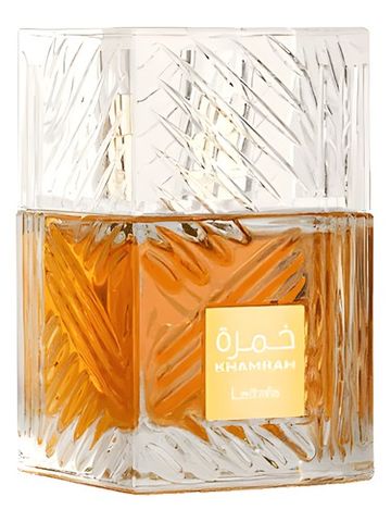 Lattafa Perfumes Khamrah fragrance bottle
