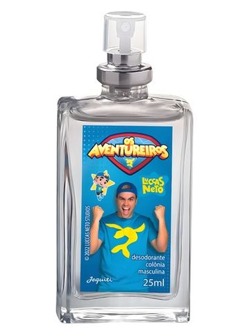 Jequiti Luccas Neto Aventureiro Azul fragrance bottle