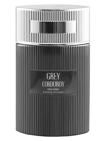 Chris Adams Grey Corduroy Pour Homme fragrance bottle
