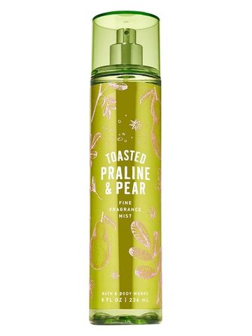 Bath & Body Works Toasted Praline & Pear fragrance bottle